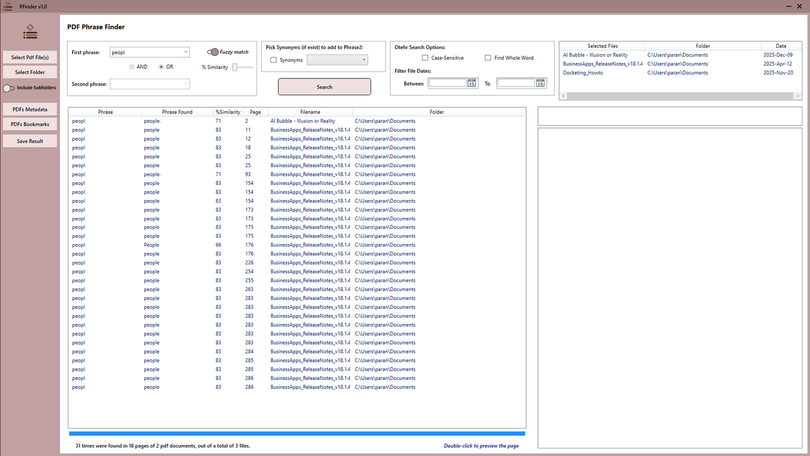 Pfinder Screenshot 2